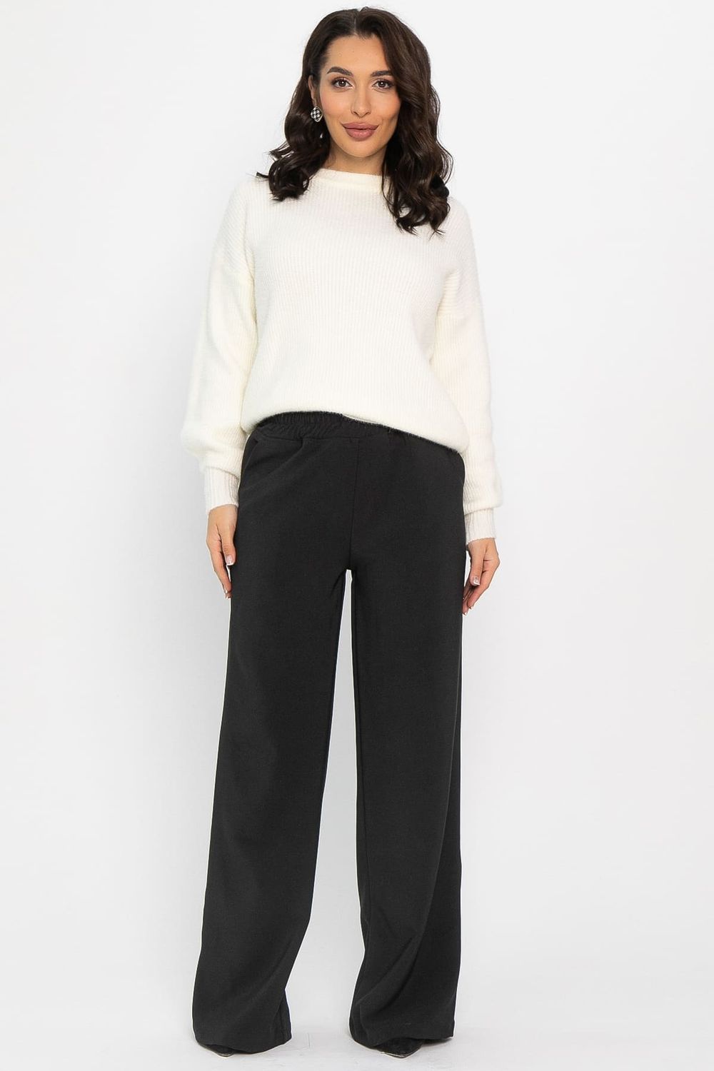 Брюки на резинке Бинори (черные) Б14405-30М LT Collection