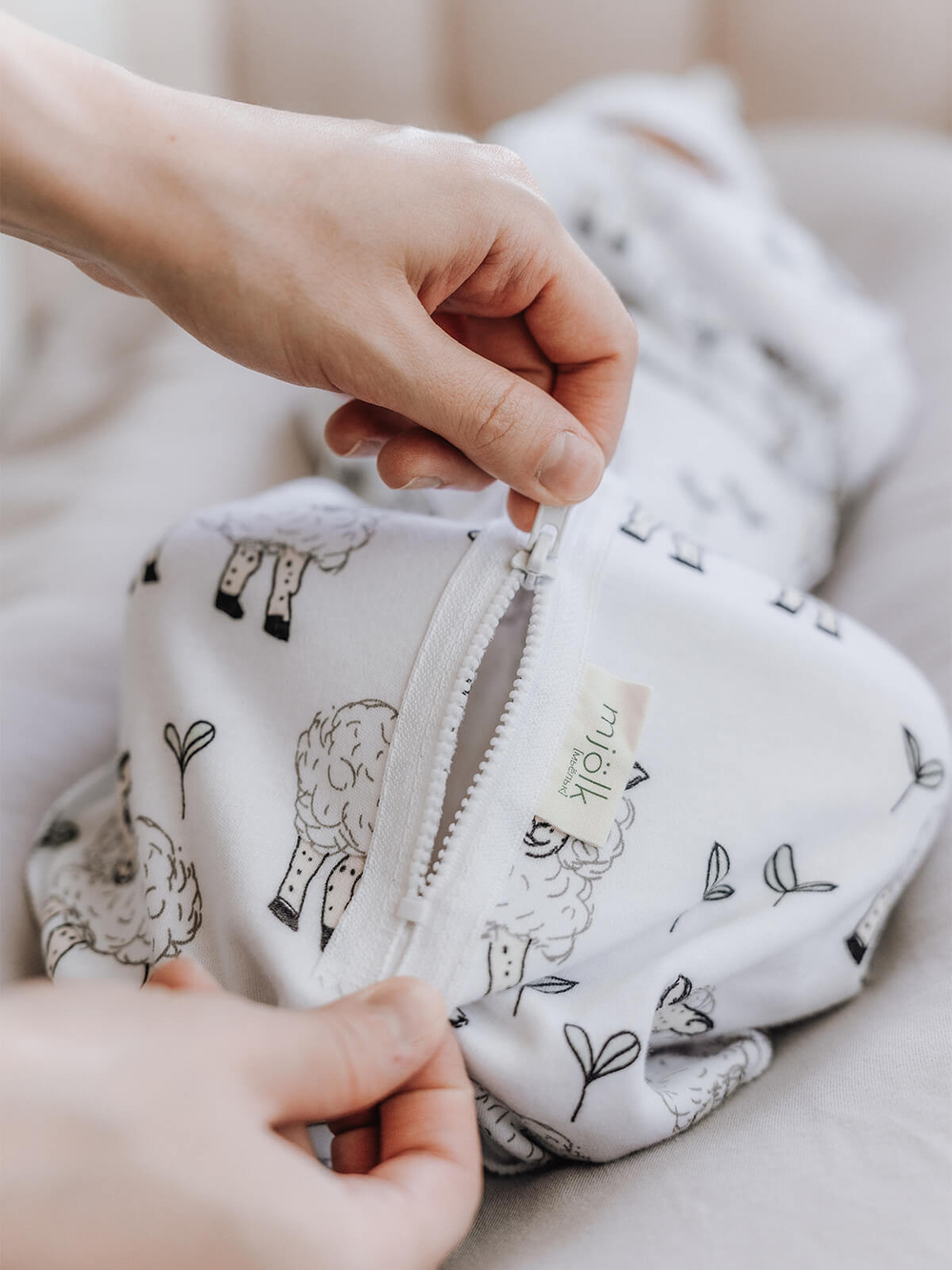 Пелёнка-кокон Mjölk Овечки