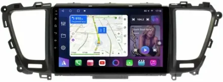 Магнитола для KIA Carnival 3 2014-2020 (большая рамка) - FarCar 9550F2 монитор 9" QLED на Android 13, 8-ядер, CarPlay, 4G SIM-слот