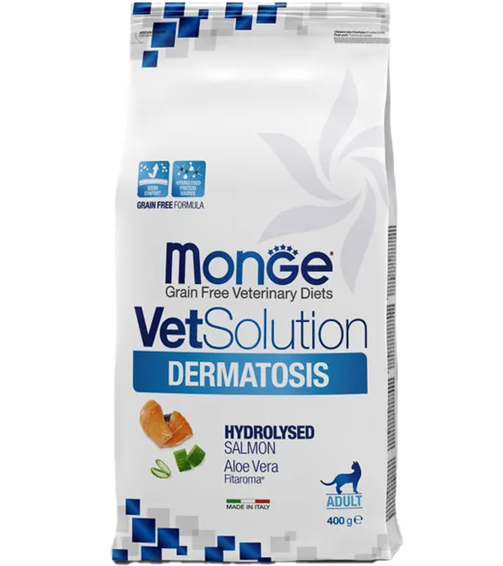 Monge VetSolution Cat Dermatosis Дерматозис для кошек при заболеваниях кожи 400гр.