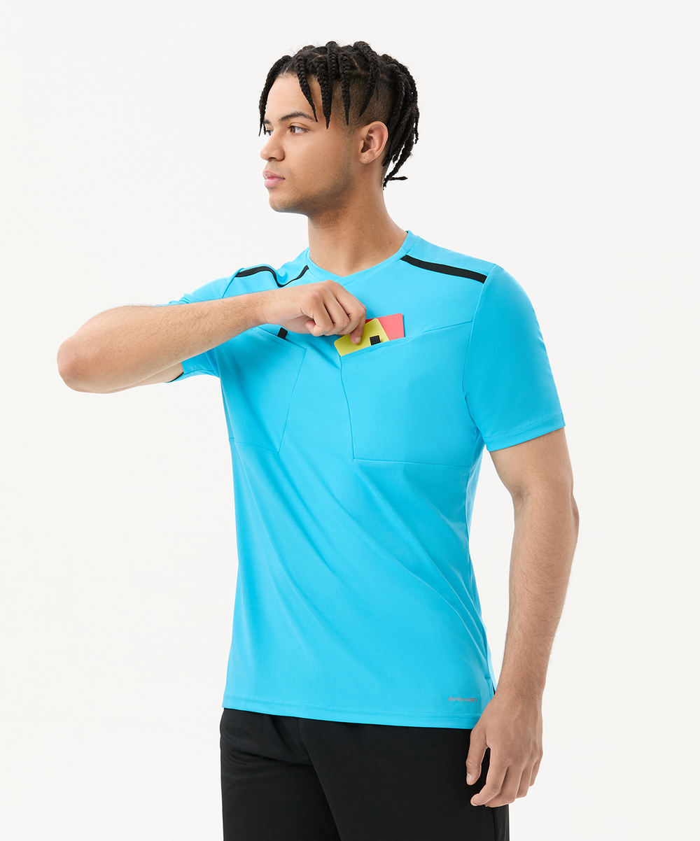 Футболка судейская DIVISION PerFormDRY Referee Tee, голубой