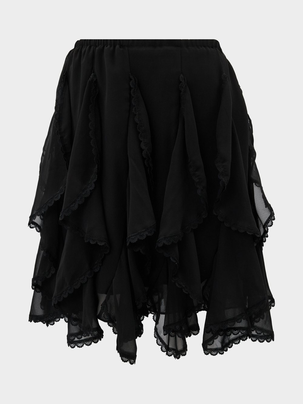 Юбка с воланами / black