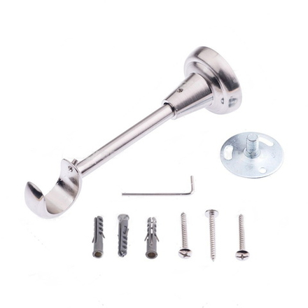 Кронштейн стеновой открытый d25 мм однорядный, цвет нержавеющая сталь