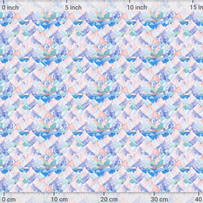 Радушные горы карандашом и голубая река by KMariaART 1154 DPI