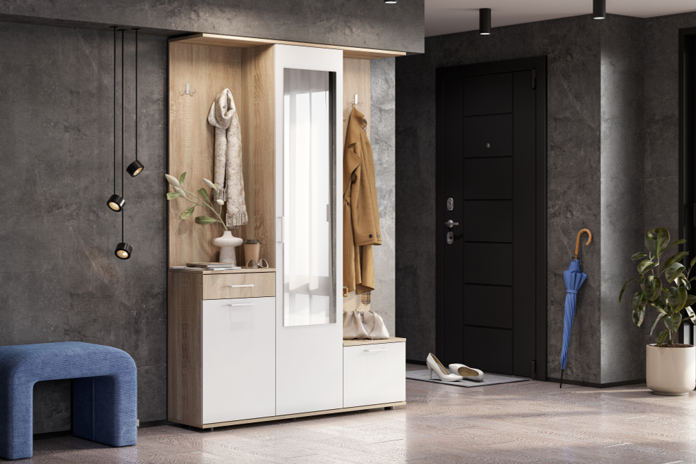 Прихожая ПР 1, Дуб сонома, Белый