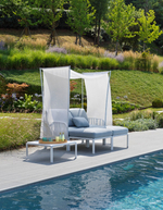 Лаунж диван двухместный Nardi Komodo, белый, синий