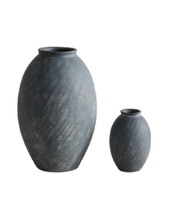 Zara Home Ваза из керамики, цвет чёрный, 13 см