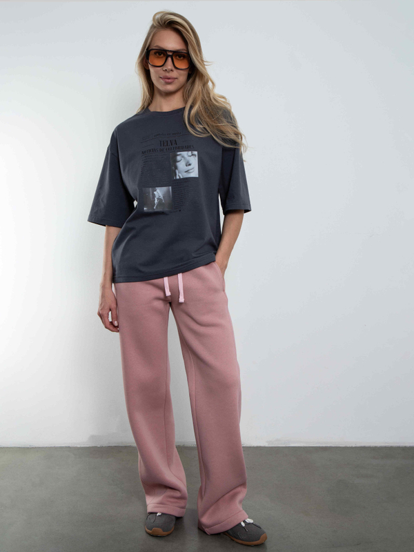 Брюки с начесом "Montblanc" Розовая Пудра