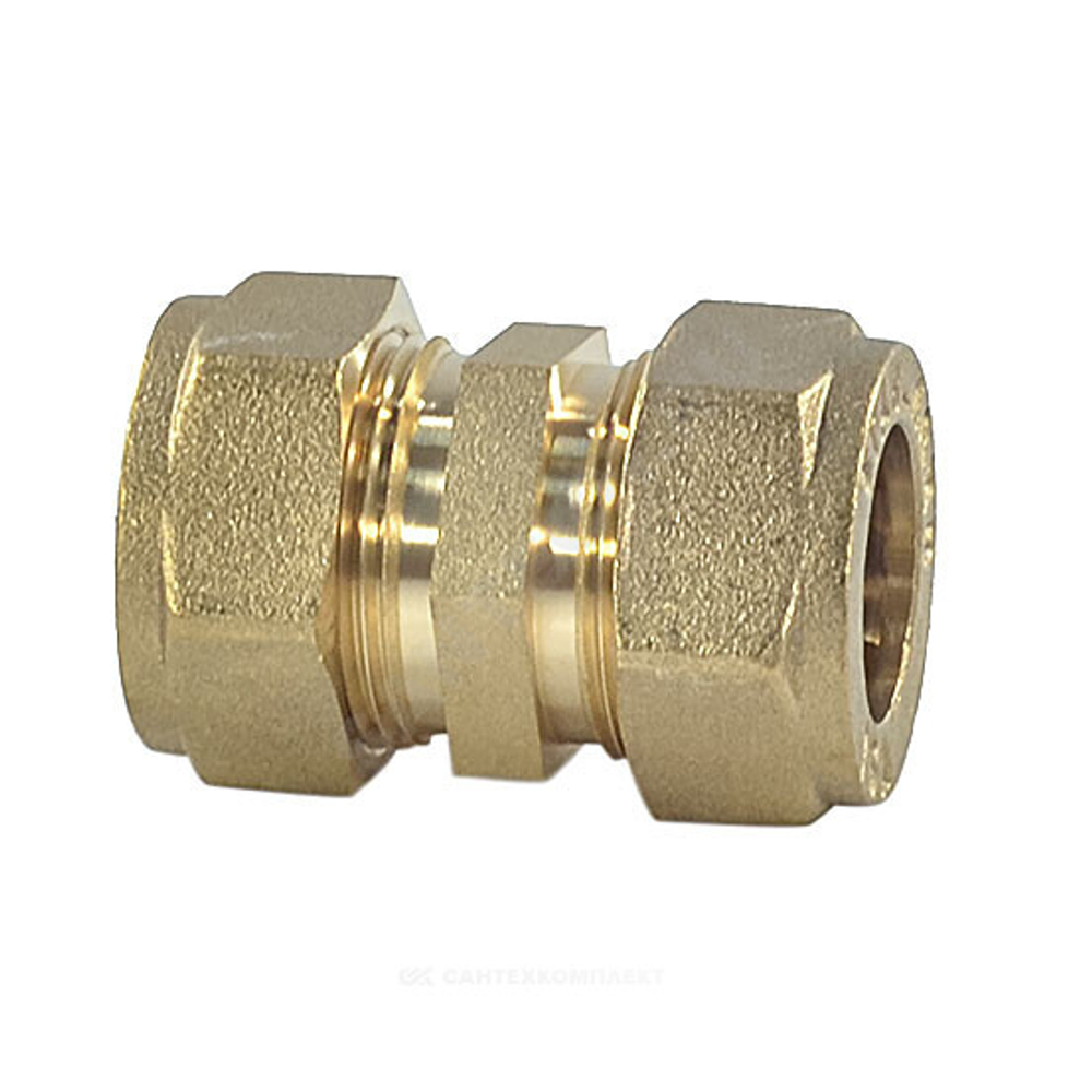 Муфта латунь 15A обжим STAHLMANN SSWL15/150BEF