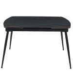 Стол керамический LA ALTA TEXAS ANTRACITE MATT 120, каркас черный