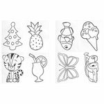 Краски витражные ЮНЛАНДИЯ, 6 ярких цветов, 6 туб по 10,5 мл, шаблоны, 191758