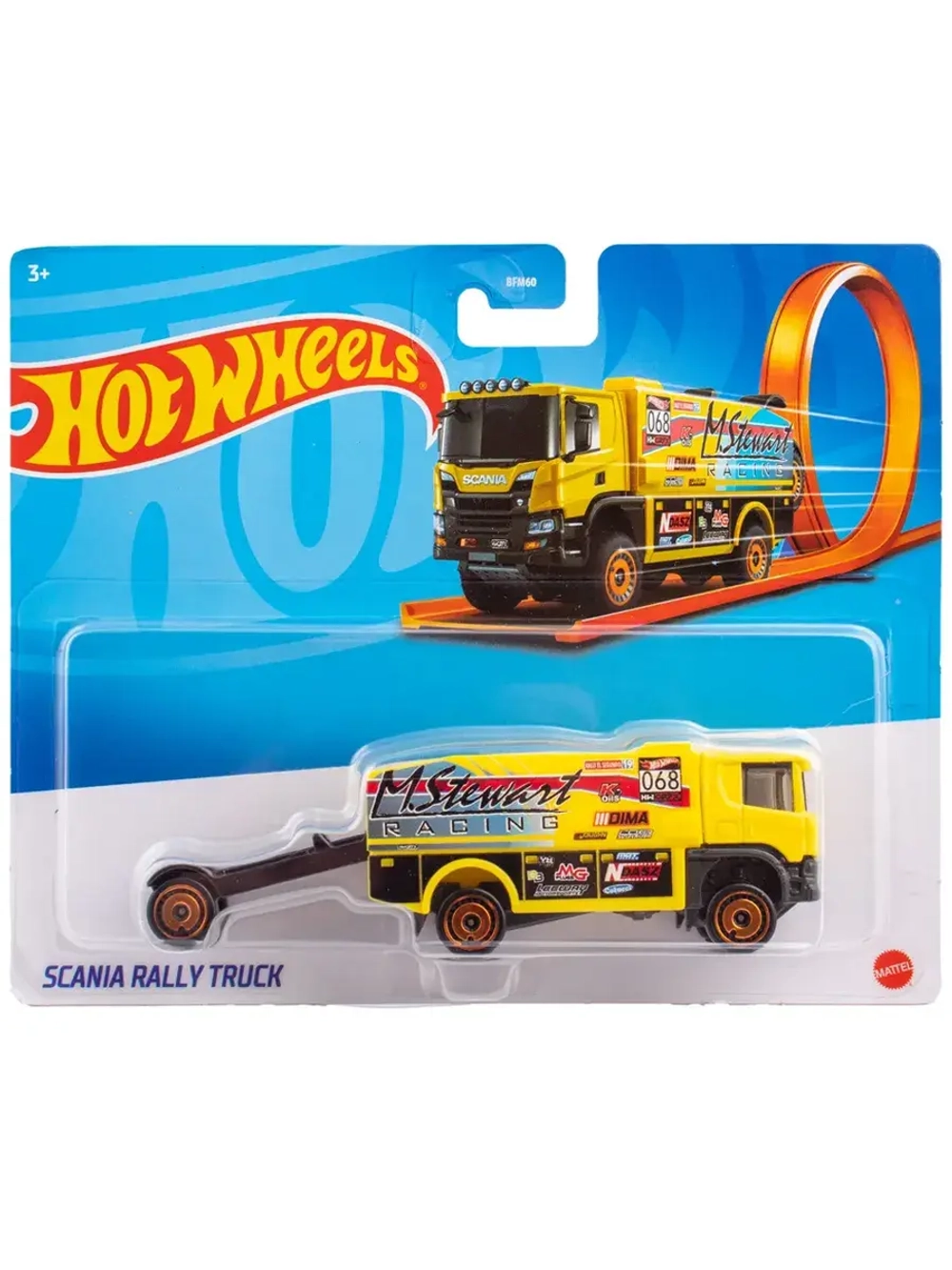 Грузовик Хот Вилс Scania Rally Truck BFM60 GKC33