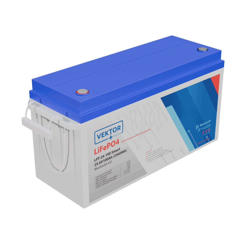 Аккумуляторная батарея VEKTOR ENERGY LFP 12.8-200 (c BMS, Bluetooth) 2,56 кВт*ч
