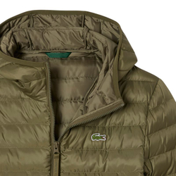 Мужская теннисная куртка Lacoste Water-Repellent Quilted Puffed - khaki green
