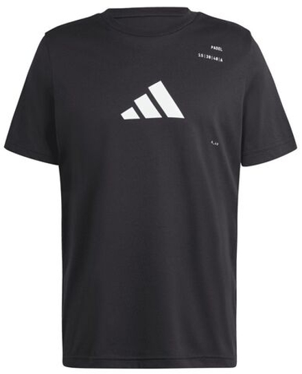 Мужская теннисная футболка Adidas Padel Category Graphic T-Shirt - черный