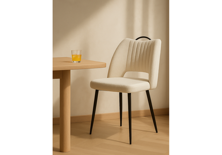 Стул на металлокаркасе Woodville Barton beige, black