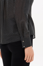 23367 Блузка женская (черный принт)