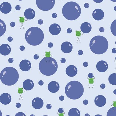 лягушка с пузырями