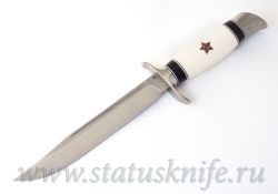 Нож Чебуркова Финка НКВД M390 Кость моржафотография - 1