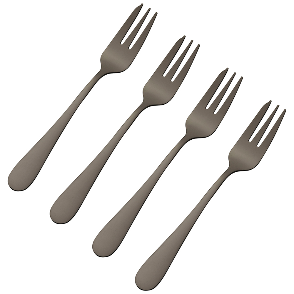 Набор из 4 десертных вилок select grey