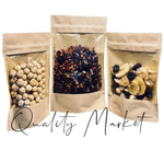 Пакет "Дой Пак" бумажный крафт с окном 100 мм зип-лок 120*185+(35+35) мм