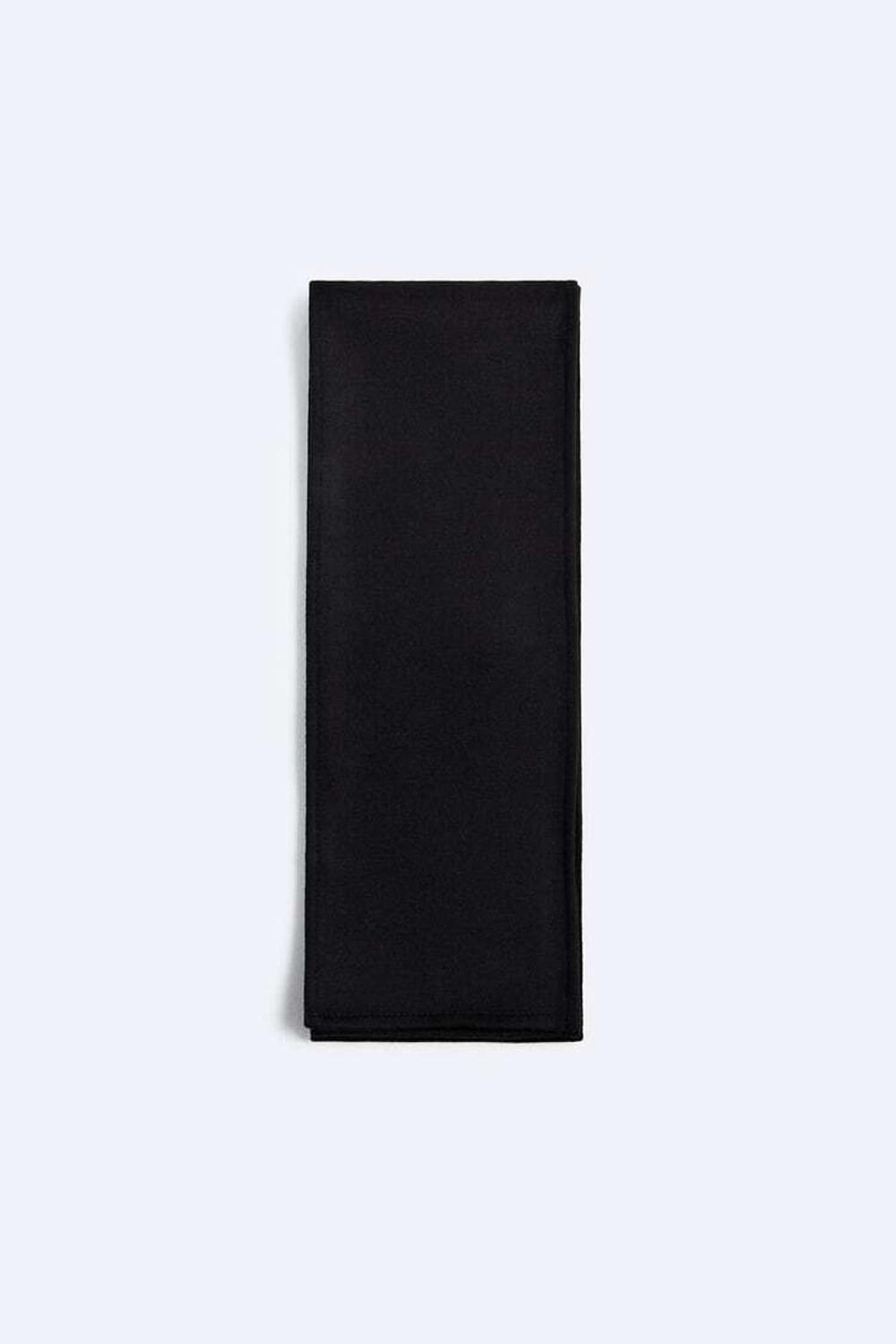 ZARA ШАРФ ИЗ СМЕСОВОЙ ШЕРСТИ, ЧЕРНЫЙ