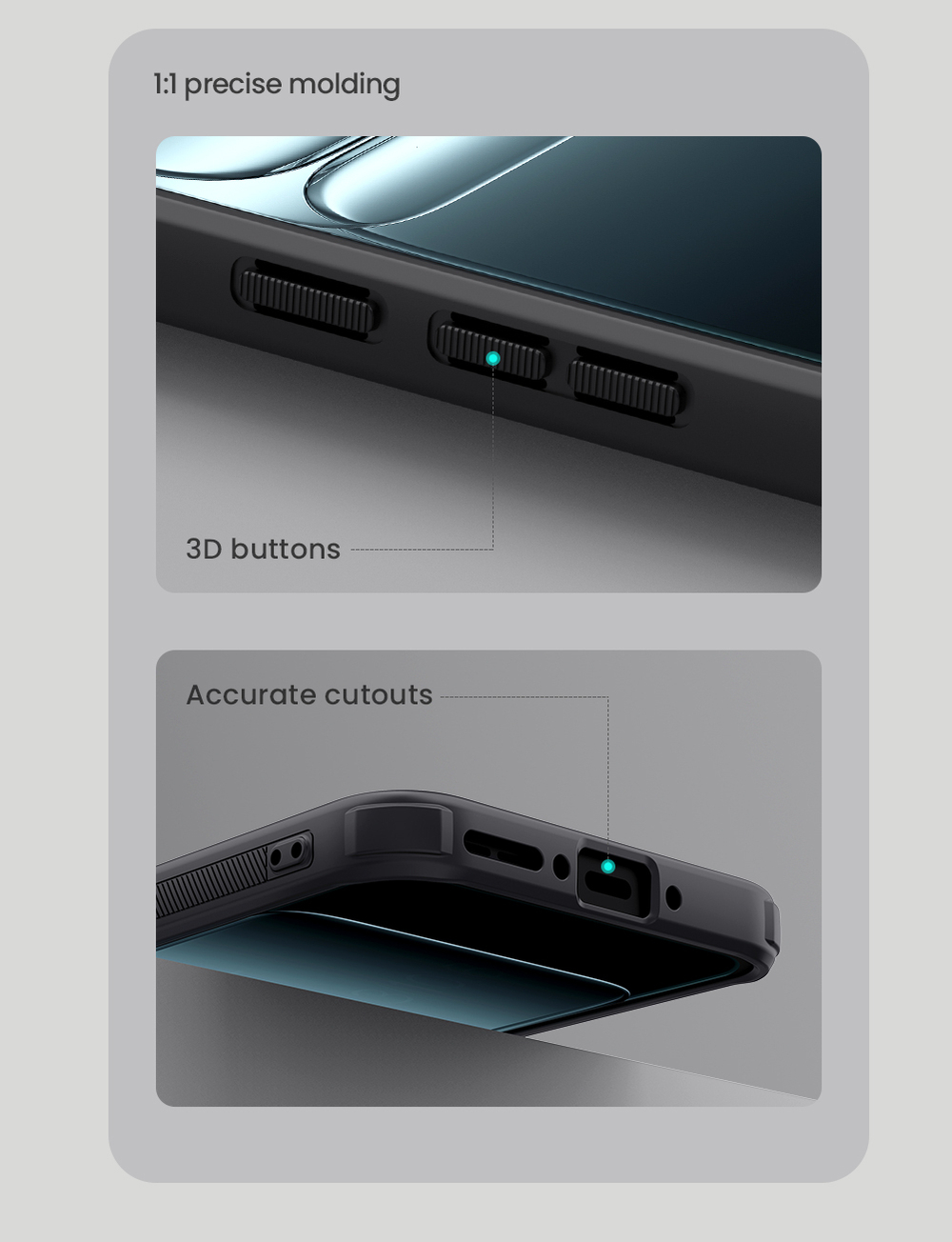 Усиленный противоударный чехол черного цвета от Nillkin для OnePlus 13T и 13s, серия Super Frosted Shield Pro