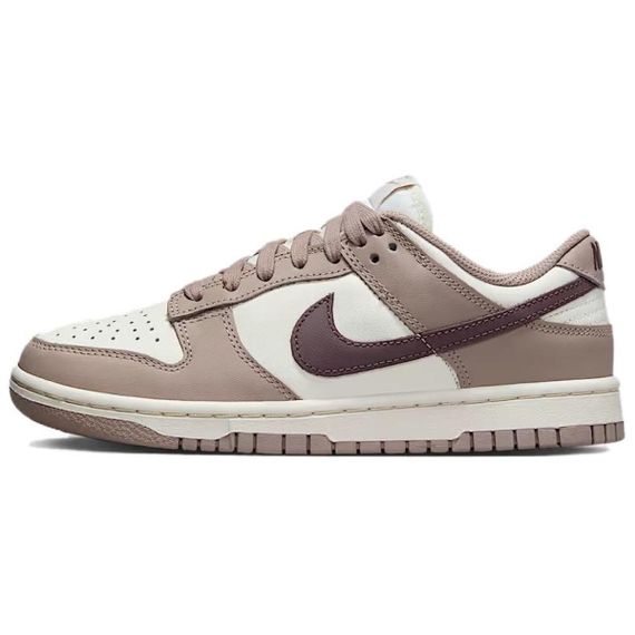 NIKE Dunk Кроссовки для скейтбординга Низкие Бежево-коричневые Женские