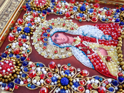 Ии-67 Набор для вышивания хрустальными камнями Святая Валерия