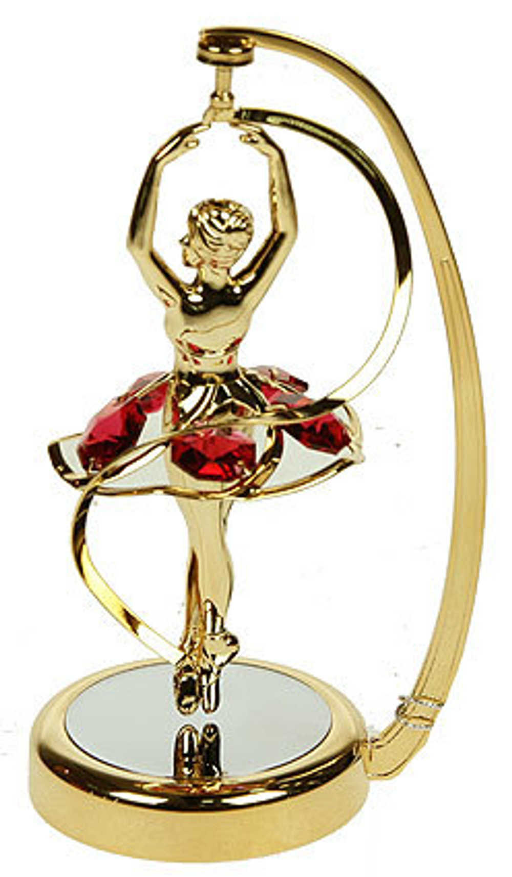 Фигурка декоративная Crystocraft Балерина с кристаллами Swarovski, 6х14 см
