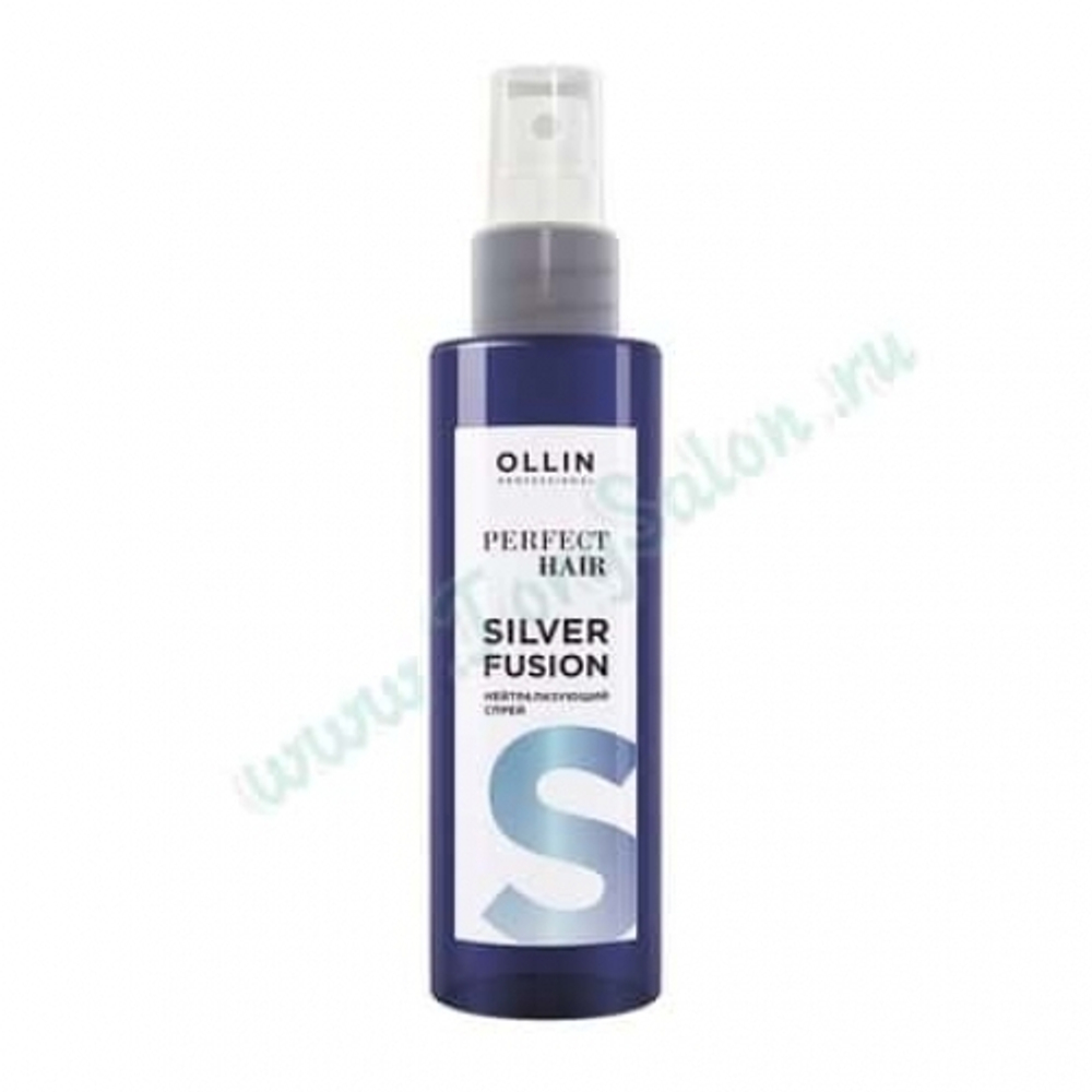 Нейтрализующий спрей для волос «Perfect Hair Silver Fusion», Ollin, 120 мл.