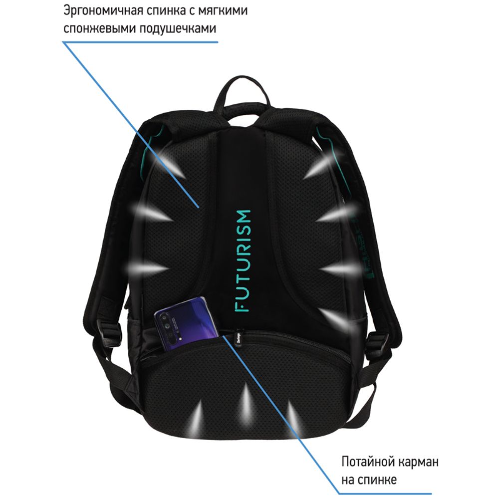 Рюкзак Berlingo inStyle Cyber car 41*27*20см, 680 гр., 3отд. 1карм, с эргономичной спинкой