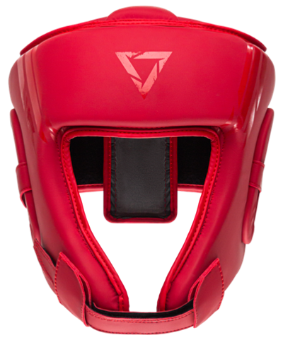 Шлем открытый ORO, ПУ, красный