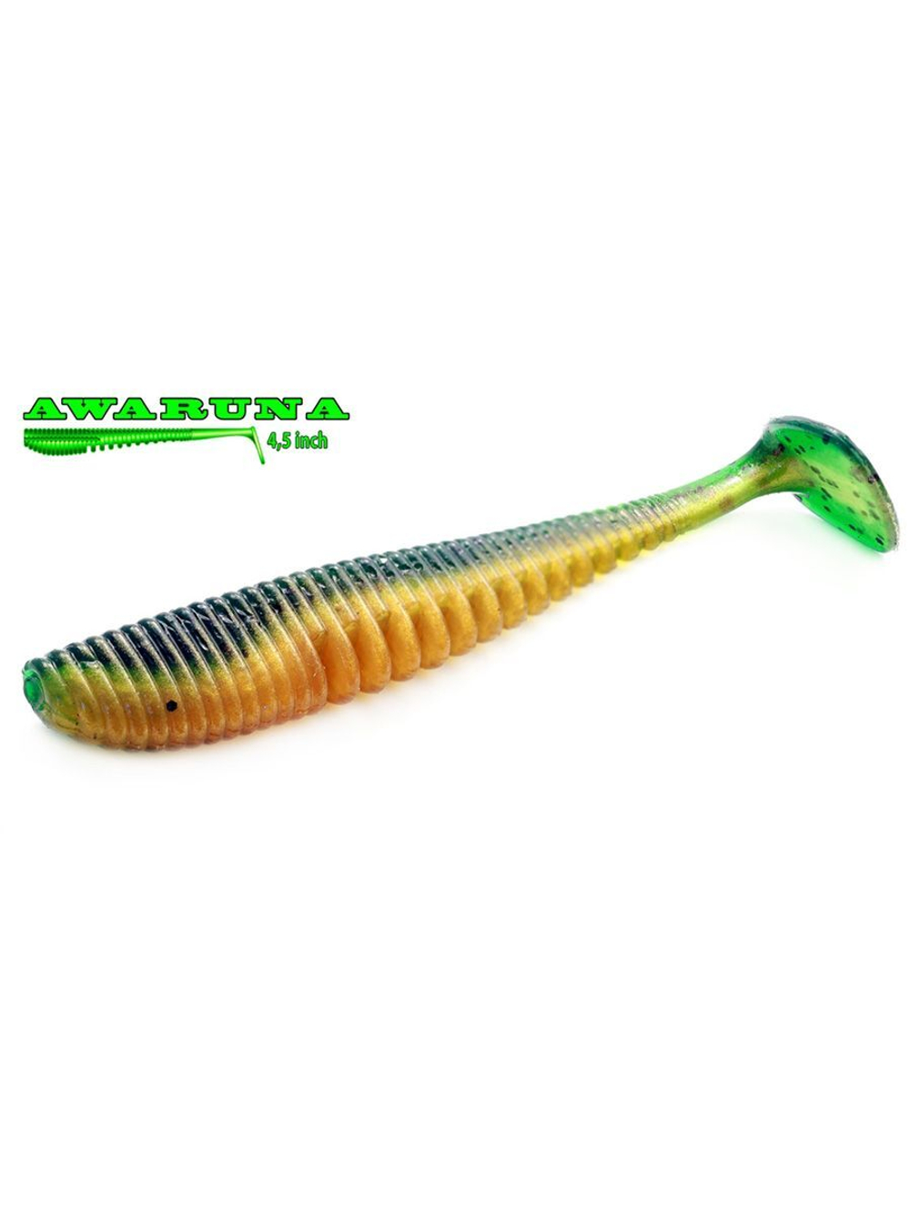 Виброхвост Awaruna,4.5'',114,3мм,14,28гр,цвет 407,5 шт/уп.