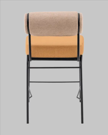 Полубарный стул Roller, бежевый, терракотовый