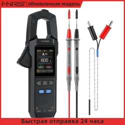 FNIRSI DMC-100 DC AC токовые клещи 10000 отсчетов цифровой мультиметр 600A амперметрические клещи USB тестер NCV инструмент электрика