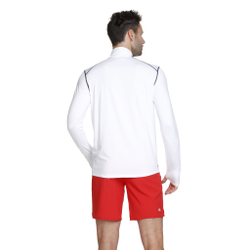 Мужское теннисное поло BIDI BADU Zac Tech Long Sleeve Men - White