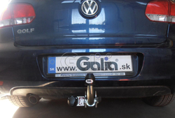 Фаркоп оцинкованный Galia A038C для Audi A3 2003-2008: хетчбек 3 двери, VW Golf V, VI, Plus хетчбек 3/5 дверей 2003-2008, 2008-2013 (2WD только)(паспорт и сертификат в комплекте)(без электрики)