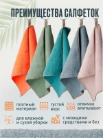 Салфетки для уборки из микрофибры тряпки впитывающие 30х30