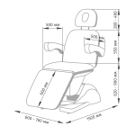 Косметологическое кресло МД-145, 4 мотора