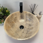Раковина из оникса Bowl Grey TinLip BO-63042 45*45*17 42