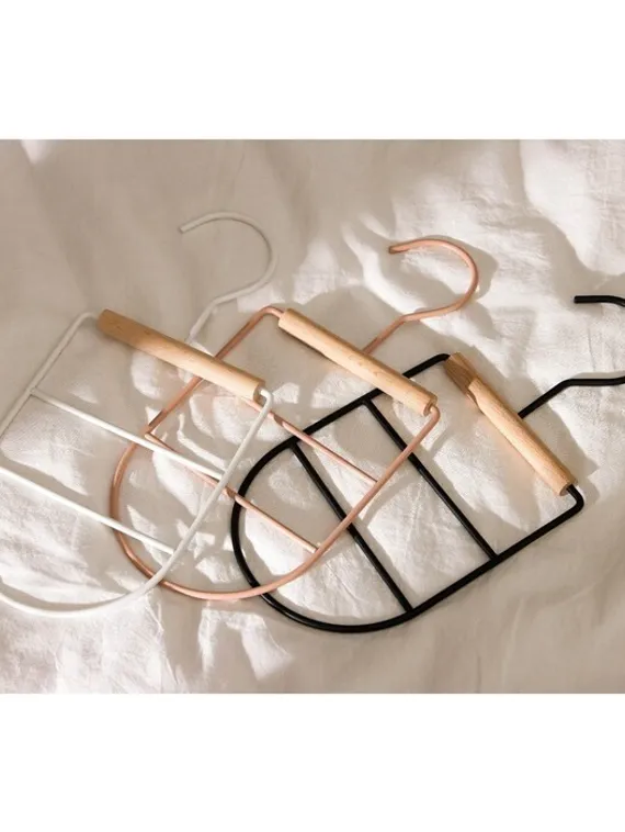 Вешалка для ремней и шарфов SAVANNA Wood, 11,3×24×1,1 см, цвет розовый