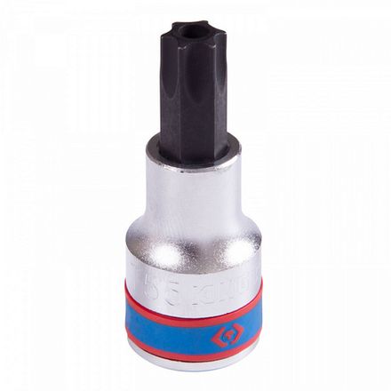 Цена на KING TONY (402755) Насадка (бита) торцевая 1/2", Torx, T55, L = 60 мм, с отверстием