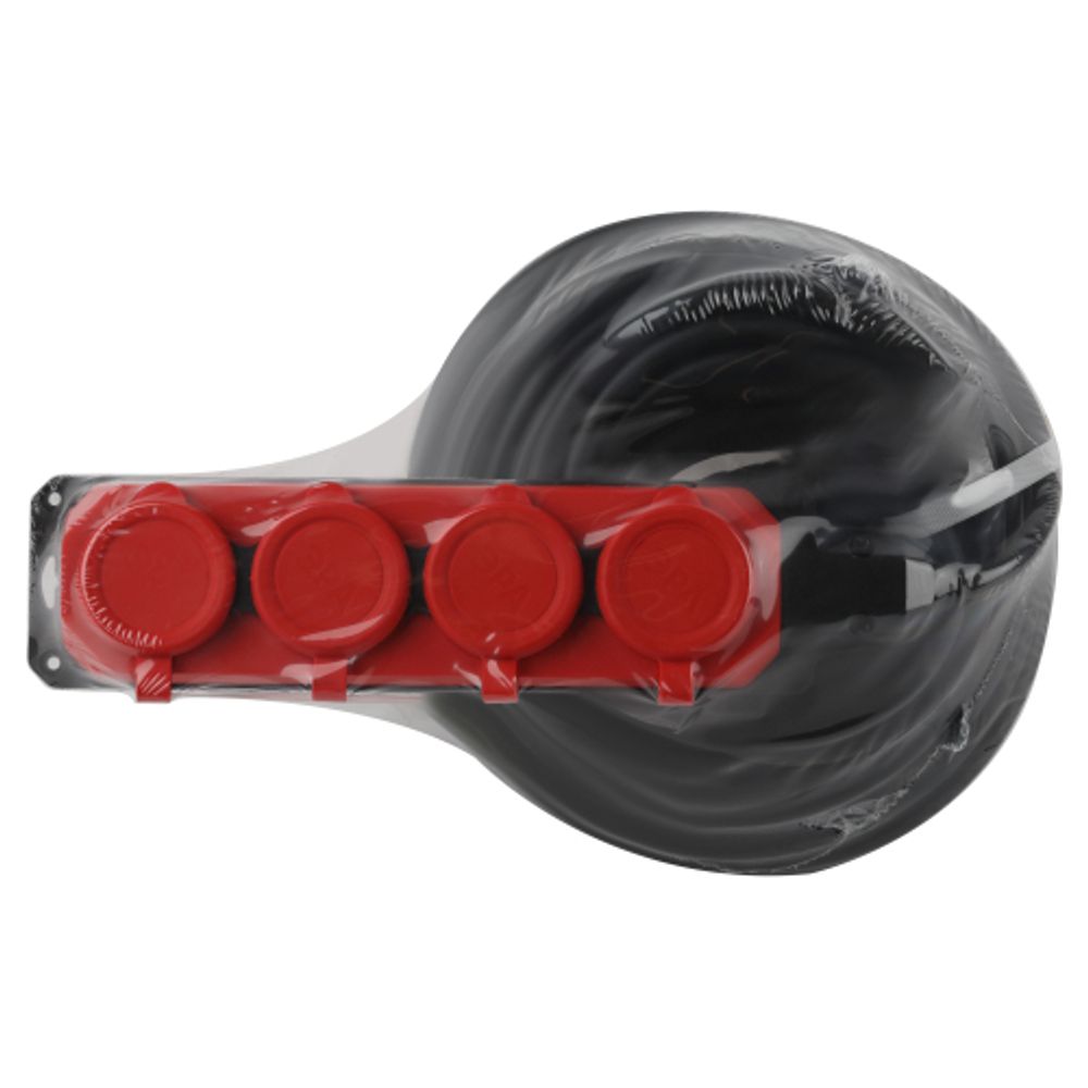 Удлинитель силовой ЭРА UK-4e-3x1,5-20m-IP44(KG) с заземлением 4 розетки каучук 20м КГ 3х1,5мм2 IP44