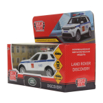 Модель ин. мет. "Land Rover Discovery. Полиция" 12см,откр. двери, белый в кор (Технопарк)