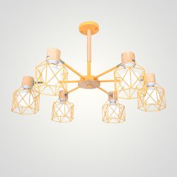 Потолочная люстра CORF B3 Yellow 6 lamps