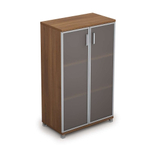 Шкаф средний со стеклом в раме (задняя стенка ХДФ) АВАНС (AVANCE)