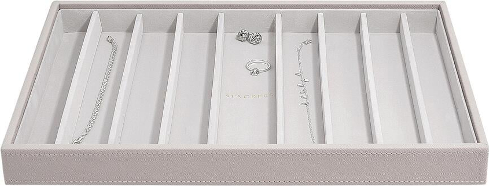 Шкатулка для украшений Stackers, прямоугольная, синтетический материал, 36 25 см, коричневая · арт. fabr 75714