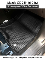 Передние автомобильные коврики ЭВА с бортами для Mazda CX-9 II (16-24г.)