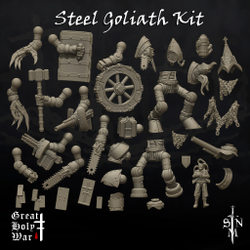 Миниатюра Trench Crusade Great Holy War Steel Goliath Kit